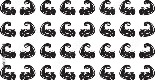Minimalist biceps muscle icon vector emphasizing clean lines and simplicity suitable for wellness blogs, personal trainers, and health-focused digital content