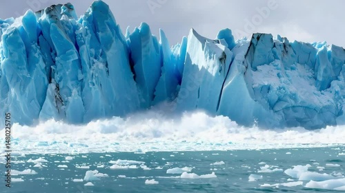 Glacier Calving: A Stunning Display of Nature's Power in Patagonia