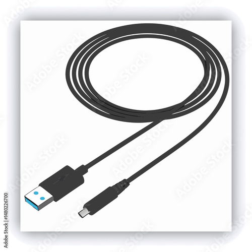 A 3D Rendering of a USB Thumb Drive Storage Stick