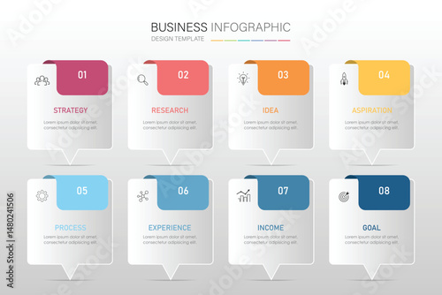 modern text box template, banner Infographics