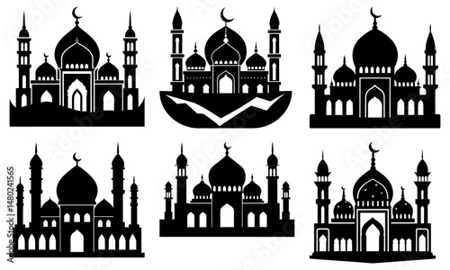 Mosque Silhouette vector illustration