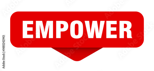 empower sticker. empower sign on transparent background