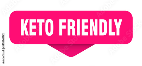 keto friendly sticker. keto friendly sign on transparent background