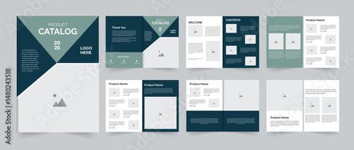 Modern product catalog design layout or catalogue design template