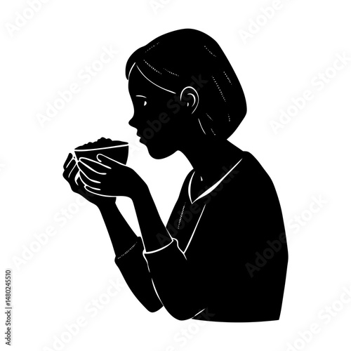 Manger Silhouette vector illustration