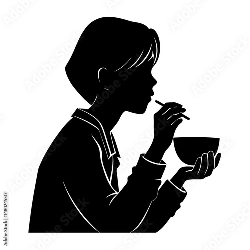 Manger Silhouette vector illustration