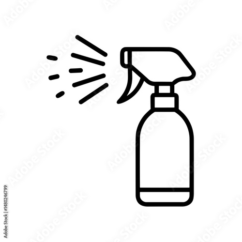 Spray bottle dispensing mosquito repellent for outdoor use  