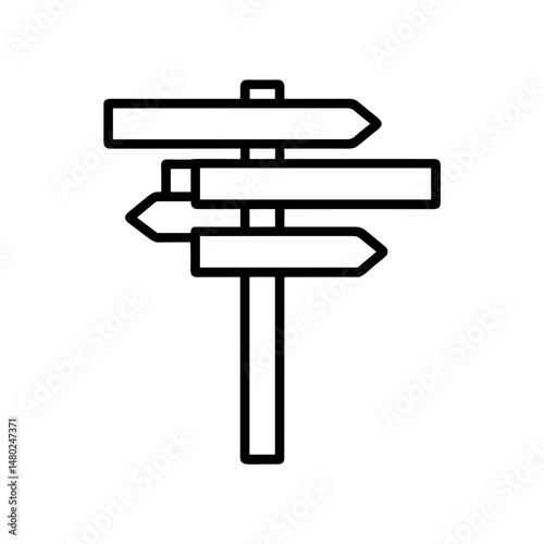 Wooden signpost with multiple arrows indicating directions in nature  