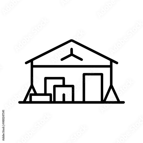 Storage facility with supplies for summer camp logistics  