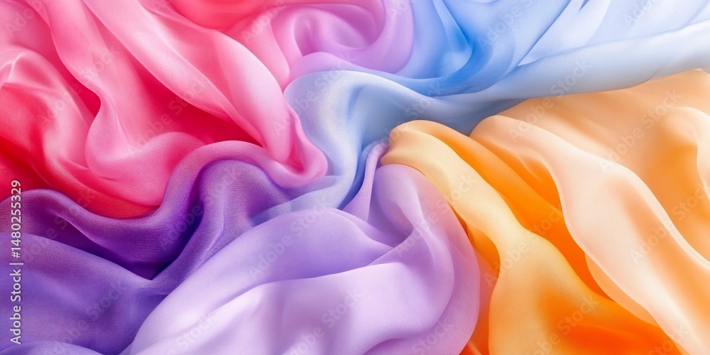 Fototapeta premium Colorful Fabric Texture Close Up