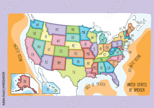 An eye-catching and fact-filled map of the U.S