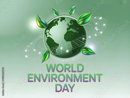 Green Planet World Environment Day Illustration
