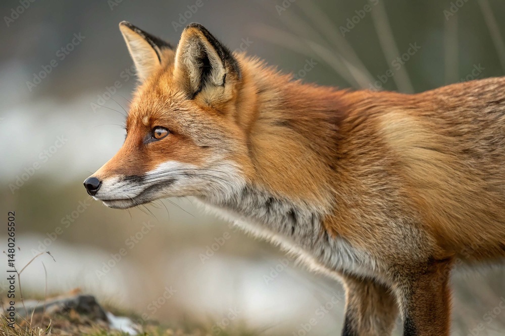 Fototapeta premium red fox cub