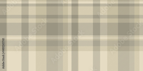 Subtle neutral plaid pattern.  Elegant beige and grey tones create a versatile textile design ideal for apparel, home decor, or website backgrounds.  Evokes feelings of warmth and sophistication.