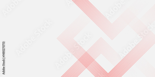  Abstract beautiful perfect random red lines background.Abstract white background with red gradient square shaped. Modern pattern elegant digital line template background. Vector illustration