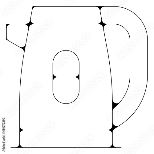 bouilloire eau ustensiles cuisine pictogramme icone symbole