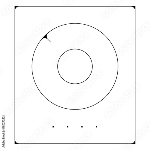 plaque electrique ustensiles cuisine pictogramme icone symbole