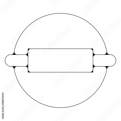 patisserie rouleau ustensiles cuisine pictogramme icone symbole