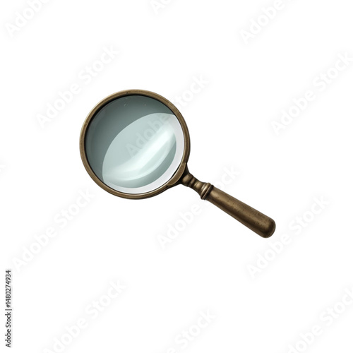magnifying glass isolated on white