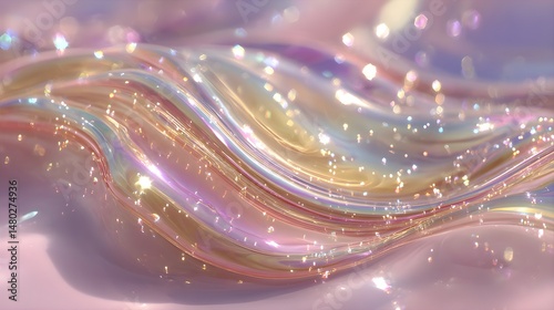 Radiant Pink and Silver Composition Capturing Aurora Glow – Immersive Visual for Metaverse Branding and Digital Wellness Campaigns