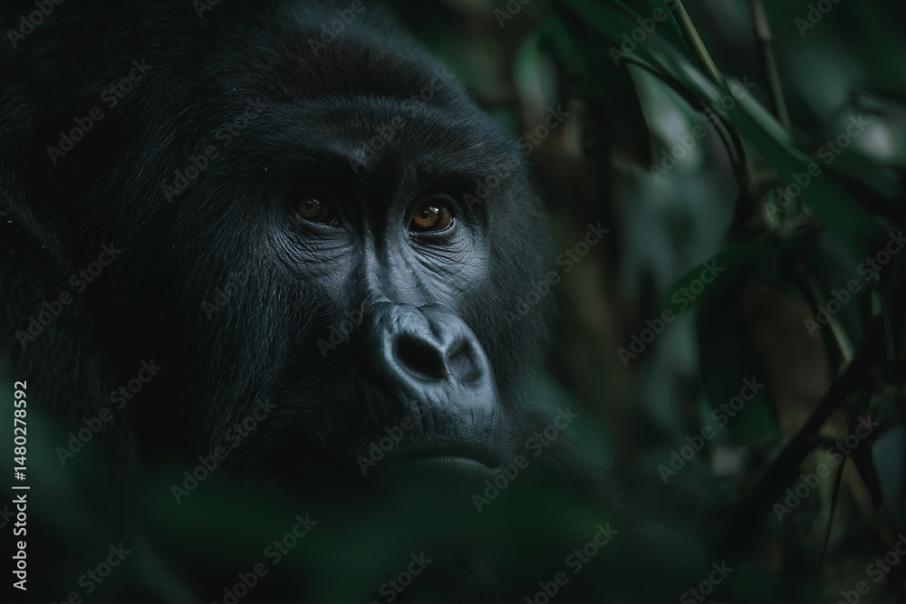 Obraz premium Sitting Gorilla