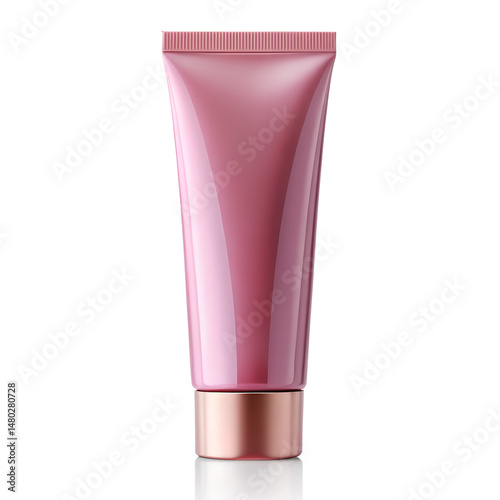 cosmetic cream tube isolated on a white background. PNG Transparent file type with high definition quality Available.
