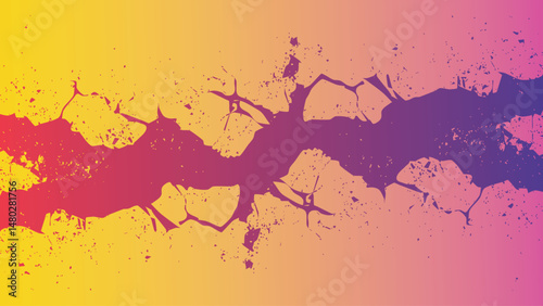 Bright abstract design with dynamic lines, Colorful swirl pattern on dark backdrop