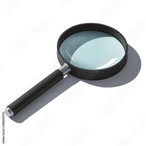 magnifying glass isolated on white