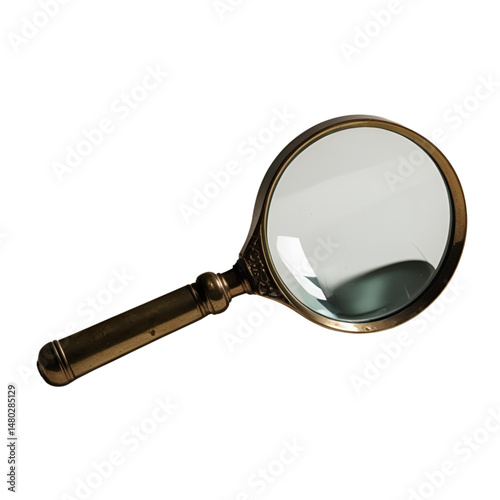 magnifying glass isolated on white