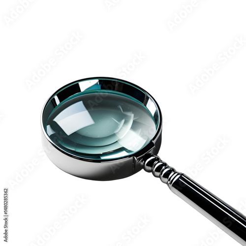 magnifying glass isolated on white