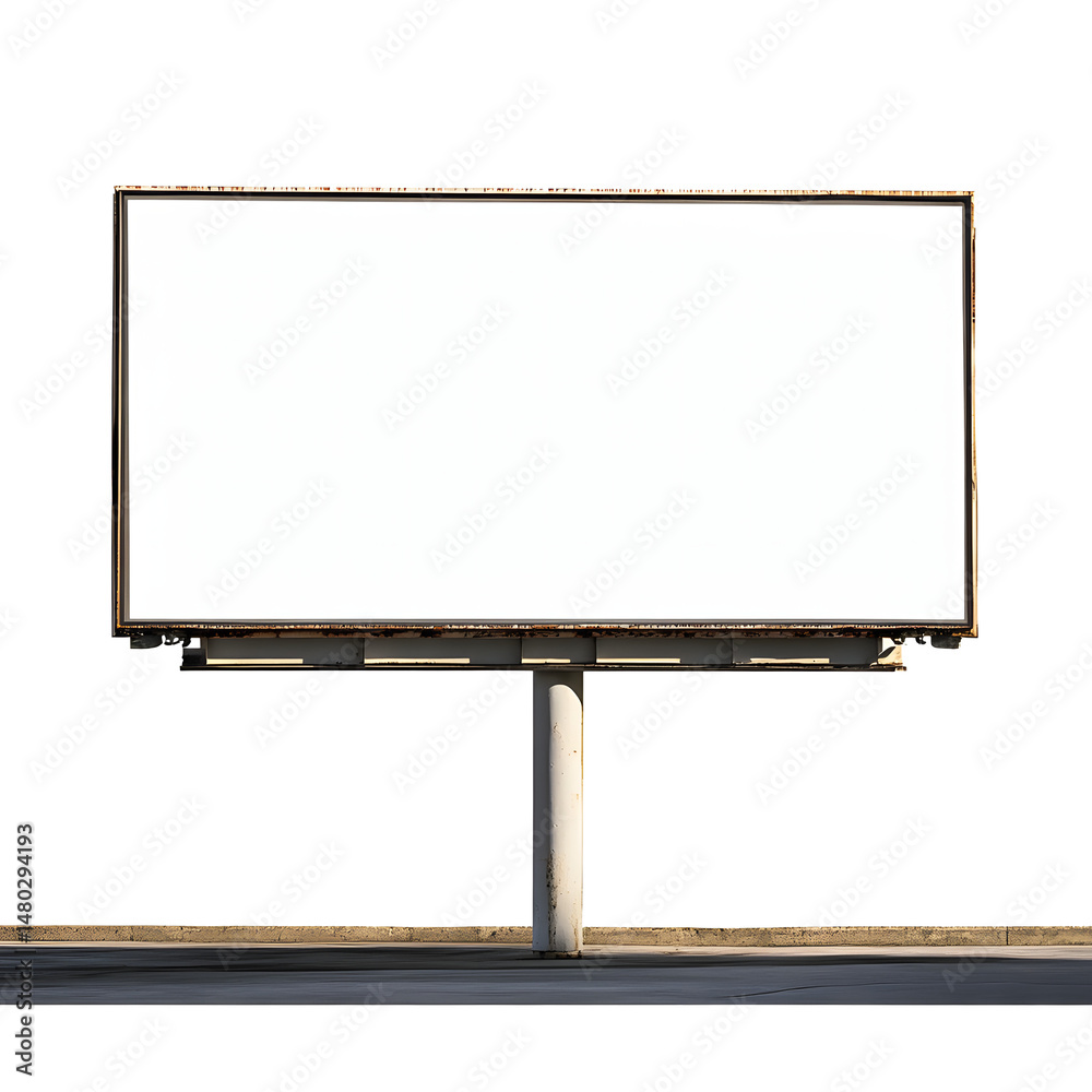 Obraz premium Empty Blank Billboard Ready for Advertising Design
