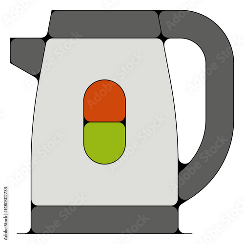 bouilloire eau ustensiles cuisine pictogramme icone symbole