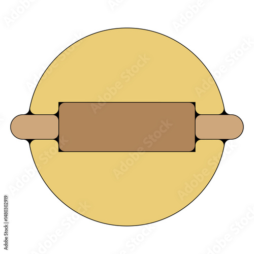 patisserie rouleau ustensiles cuisine pictogramme icone symbole
