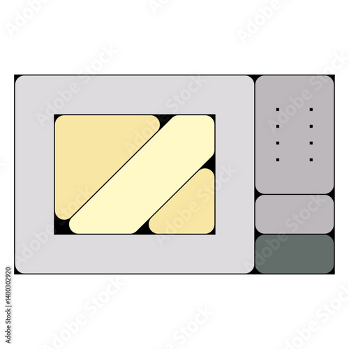 micro onde ustensiles cuisine pictogramme icone symbole