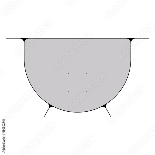 passoir egouter ustensiles cuisine pictogramme icone symbole