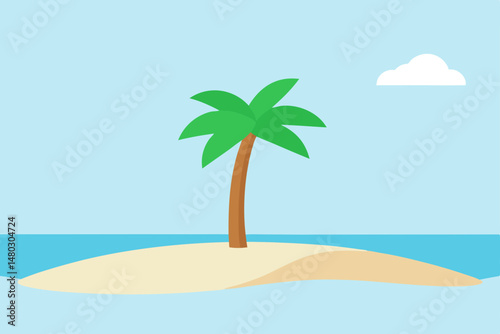 palm tree on the beach