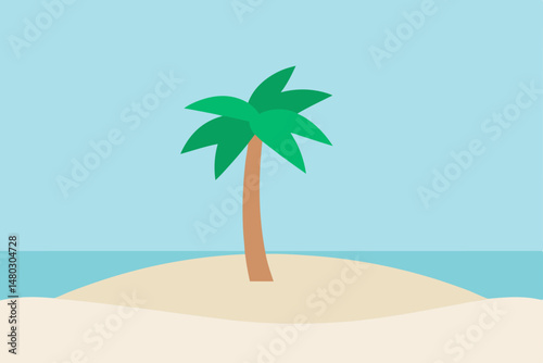 palm tree on the beach