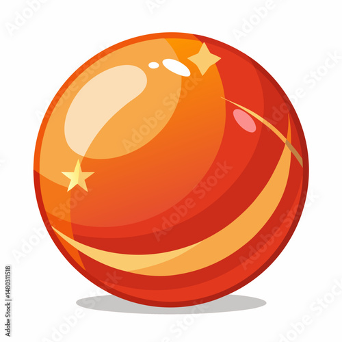 vector illustration of an orange fruit