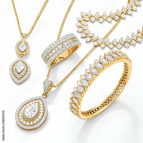gold and diamond jewelry
