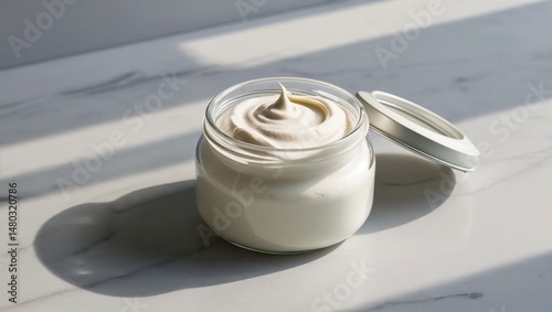 white cream mousse