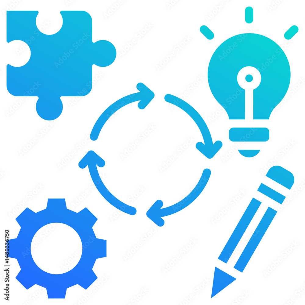 Obraz premium Kaizen Icon