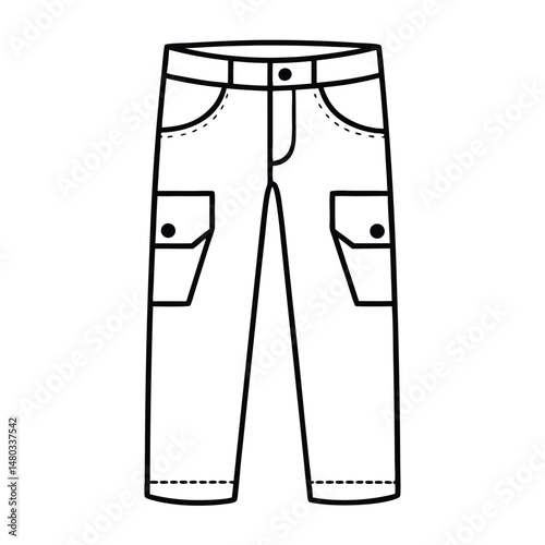 vector illustration of jeans