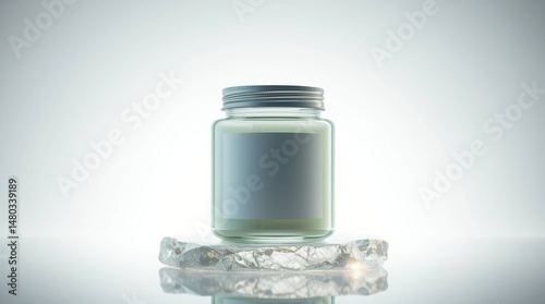 facial skincare bottle mockup