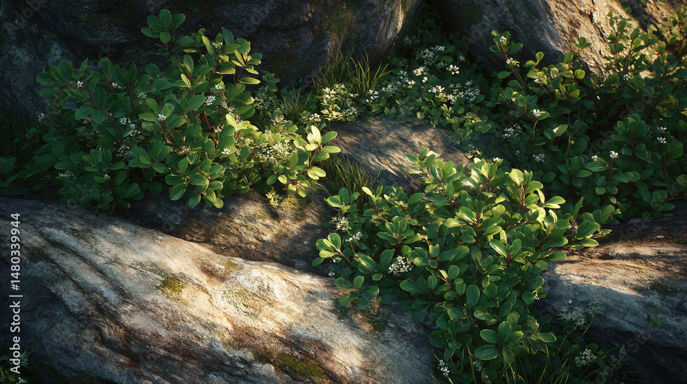 Fototapeta premium natural textures with greenery