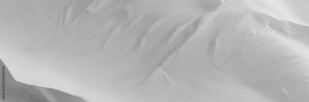 Obraz premium Smooth white paper with faint folds, visible fibers, craft, smooth, material