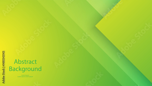 green and Yellow color background abstract art vector