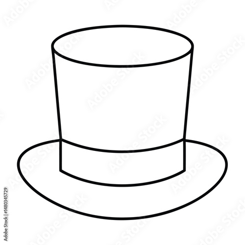 black and white hat