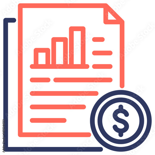 Financial Report Icon