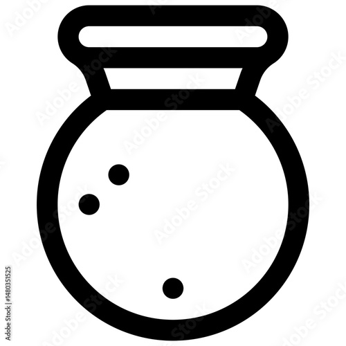 Pottery. Editable stroke vector icon.