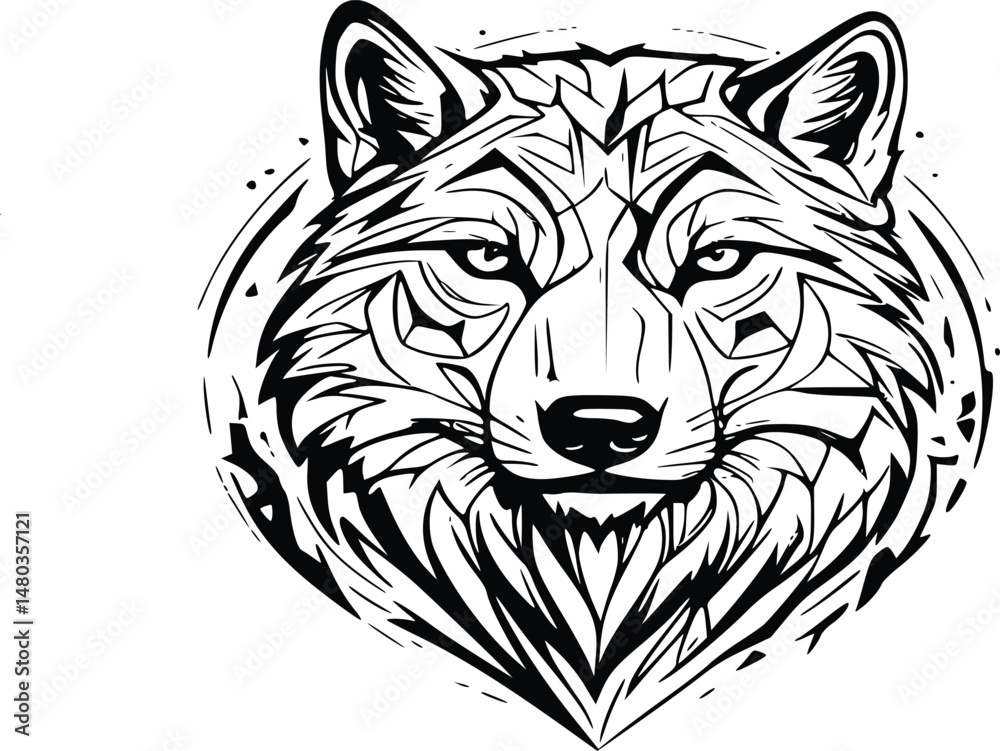 wolf head vector wolf head vector